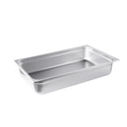 Thumbnail image #1 for CAC China STPF-24-4 Full-Size Solid Stainless Steel Steam Pan, 4" Deep, 24 Gauge Case of 12