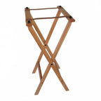 Thumbnail image #1 for Libertyware WTSN Collapsible Natural Wood Tray Stand with Heavy-Duty Nylon Straps, 17"L x 15-1/4"W x 32-3/4"H