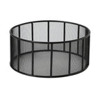 Thumbnail image #1 for G.E.T. Urban Renewal IRSFB-100 Round Mesh Fence Riser, 14" Diameter x 6"H, Powder-Coated Iron, Black