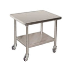 Thumbnail image #1 for Lakeside AIT1M Mobile Induction Table, 30"W x 24"D, 14-Gauge Stainless Steel Top, Undershelf, 5" Swivel Casters