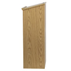 Thumbnail image #2 for Flash Furniture MT-M8830-LECT-OAK-GG Stand-Up Lectern with Slanted Writing Surface, Concealed Storage, Oak Laminate Finish