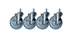 Thumbnail image #4 for CookRite 5-Inch Swivel Stem Caster Kit with 1-1/2-Inch Expanding Stem, Set of 4
