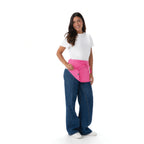 Thumbnail image #1 for Chef Works FREV-HOT-0 Reversible Waist Apron, 11-3/4"L x 21"W, 3 Pockets per Side with Pencil Divides, Poly/Cotton, Hot Pink
