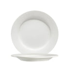 Thumbnail image #1 for CAC China Lincoln 101-6 Porcelain Plate, 6-1/4-Inch Round, Rolled Edge, Bone White Case of 6 Dozen