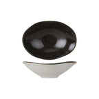 Thumbnail image #1 for Tuxton China Artisan Geode GGM-402 Oval Porcelain Pasta Bowl, 11-1/2 oz., 7-1/2" x 5-1/4" x 2-1/4"H 1 Dozen