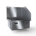 Thumbnail image #1 for NBR Equipment MSF-S24R Flush Floor-Mount Stainless Steel Mop Sink, 10" Deep Bowl, Right/Rear Splashes, 23.37"W x 24"D x 28.375"H