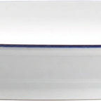 Thumbnail image #2 for International Tableware Torino™ Bistro TB-21-CB Porcelain Round Plate, 12", European White with Blue Underglaze Decoration 1 Dozen
