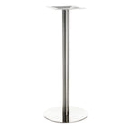 Thumbnail image #1 for G & A Commercial Seating GR Series GRH18 Bar-Height Stainless Steel Table Base, 18" Diameter Spread, 2" Column, Brushed Finish
