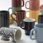 Thumbnail image #2 for Vertex China Vista LH-BDW China Log Home Mug, 11 oz, 3 in Round, Handle, Burgundy/White Case of 3 Dozen