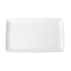 Thumbnail image #1 for Vertex China London LD-R20 Rectangular Porcelain Platter, 13 x 7-1/2 in, Low Profile, Bone White 1 Dozen