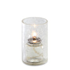 Thumbnail image #1 for Sterno Classic Elegance 80272 Glass Votive Lamp, 3-1/2" H x 2-1/4" Dia., Clear Crackle Finish