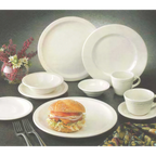 Thumbnail image #2 for Libbey Flint 951250333 China Plate, 10-5/8" Round, Rolled Edge, Fully Vitrified