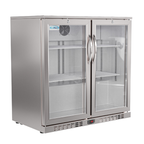 Thumbnail image #6 for Koolmore BC-2DSW-SS Two-Section Back Bar Refrigerator, 7.4 Cu. Ft., 2 Glass Swing Doors, Stainless Steel