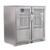 Thumbnail image #6 for Koolmore Two-Section Back Bar Refrigerator with 2 Glass Swing Doors, Stainless Steel, 7.4 Cu. Ft.