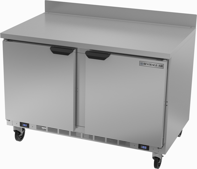 Product image #6 for Beverage-Air 48-Inch Two-Section Dual Temp Worktop Refrigerator/Freezer, Stainless Steel, Left Refrigerator / Right Freezer