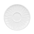 Thumbnail image #1 for Vertex China Grass Valley GV-36 Porcelain Round Embossed Saucer, 4-15/16" Diameter Case of 3 Dozen