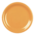 Thumbnail image #1 for Thunder Group CR110YW Melamine Plate, Round, Narrow Rim, Yellow, 10-1/2" Diameter Case of 4 Dozen