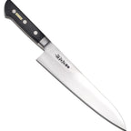 Thumbnail image #2 for JB Prince Masahiro Y602 7 7" Forged High-Carbon Steel Chef's Knife with Black Plastic Handle