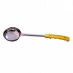 Thumbnail image #1 for Libertyware SPO5P 5 oz Perforated Portion Control Serving Spoon, Stainless Steel, Yellow Plastic Handle Case of 120
