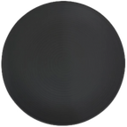Thumbnail image #1 for Vertex China Elements E-16-O 11" Round Coupe China Plate, Onyx Matte Black, Subtle Embossing 1 Dozen