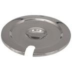 Thumbnail image #1 for Stanton Trading 4818C 7-Quart Steam Table Inset Cover, Notched/Slotted, Polished Stainless Steel, Without Hinge Case of 48