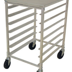 Thumbnail image #4 for Advance Tabco Mobile End-Loading Aluminum Pan Rack with Removable Solid Top, 7 Sheet Pan Capacity
