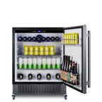Thumbnail image #2 for Summit Commercial FF27BSSCAS 1-Section Reach-In Refrigerator, 4.98 cu. ft., Solid Stainless Steel Door, Black Cabinet, 27 in. Wide