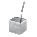Thumbnail image #1 for Keating of Chicago 061788 Square Stainless Steel Pasta Serving Holder, 6" x 6" x 5"