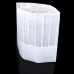 Thumbnail image #1 for New Star Foodservice Inc. 32208 Disposable Flat Chef Hat, 9-Inch Case of 10