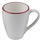 Thumbnail image #2 for Mikasa Hospitality (Lifetime Brands, Inc.) ID Fine 5324886 10 oz China Mug, Modest Maroon Case of 6