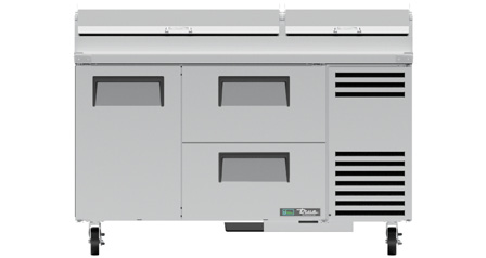 Product image #12 for True 60-Inch Pizza Prep Table with 1 Door, 2 Drawers and Alternate Top