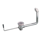 Thumbnail image #1 for Component Hardware Encore D50-7215-RM Twist Handle Waste Outlet with Overflow Assembly, Cast Bronze, 3-1/2" Sink Opening, 2" Drain Outlet