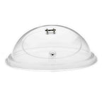 Thumbnail image #1 for Cal-Mil Gourmet 150-10 Hinged Dome Tray Cover, Clear Acrylic, 10" Diameter x 6"H Case of 6