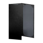 Thumbnail image #1 for Risch Oakmont OM-3V 4.25X11 Padded Faux-Leather Triple-Fold Menu Cover, 4-1/4" x 11", 3-View Case of 25