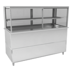 Thumbnail image #1 for RPI Industries Vienna VICD4-20-R-SQ-SC-SD Self-Service Deli Display Case, 57-1/8" W, Bottom-Mount Self-Contained Refrigeration