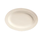 Thumbnail image #1 for Libbey Endurance END-34 Porcelain Oval Platter, 13-1/2" x 9-1/2", Medium Rim, Cream White