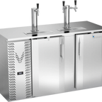 Thumbnail image #1 for Victory Refrigeration VDDN58HC-S Direct Draw Beer Dispenser, 58-inch, 3 Half-Keg Capacity, Single & Dual Faucet Towers, Stainless Steel Front & Top