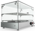 Thumbnail image #6 for KoolMore Countertop Hot Food Display Warmer, 1.7 Cu. Ft., 2-Shelf Self-Service, Curved Glass