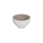 Thumbnail image #1 for Global Tableware Collective Dalebrook, Trafalgar DBTW4738TP Round Melamine Pot, 11 oz, White & Taupe, 4-3/4" x 2-7/8"