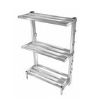 Thumbnail image #1 for Renfro Industries Inc. RISTACFSR36243 Tubular Cantilever Shelving, 36" x 24" x 72", 3-Shelf, 2,000 lb Capacity per Section, NSF