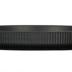 Thumbnail image #2 for Cal-Mil Arista 26107-12-13 Round Melamine Plate, 12-Inch, Black, Raised Rim Case of 6