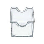 Thumbnail image #1 for TableCraft Products 10308 Rectangular Clear Plastic Sugar Packet Holder, 3-1/4" x 2-1/2" x 2" Case of 6