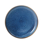 Thumbnail image #1 for Mikasa Hospitality (Lifetime Brands, Inc.) Starlit 5255974 Blue Vitrified Porcelain Coupe Plate, 10-1/4-Inch Round Case of 24