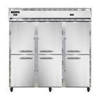 Thumbnail image #1 for Continental Refrigerator 3RRFNSSHD Three-Section Reach-In Refrigerator/Freezer, Half-Height Solid Doors, Stainless Steel Interior & Exterior