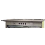 Thumbnail image #1 for Eagle Group Director's Choice DC3-WS-MT 50"W x 8"D Hardwood Work Shelf with Stainless Steel Drop Brackets