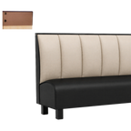Thumbnail image #1 for ATSMFG ATS AT&S-ASWB-K36-6CH GR5/COM 36-Inch High 6-Channel Upholstered Wall Booth with Removable Sinuous Spring Seat