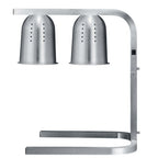 Thumbnail image #1 for USR Brands Prepline WL550 Freestanding Heat Lamp, 13.8"W, Adjustable Height, Ventilated Aluminum Reflectors, 2 x 275W Bulbs