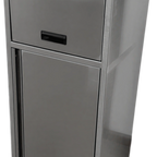 Thumbnail image #1 for ATSMFG ATS AT&S-TR1-SS 35-Gallon Stainless Steel Bar Trash Receptacle with Locking Bottom Door