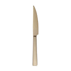 Thumbnail image #1 for Reserve by Libbey - Santorini Gold 902 5762 9-1/2" Steak Knife, Pointed Tip, 18/10 Stainless Steel Handle, 13/0 Stainless Steel Blade