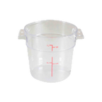 Thumbnail image #1 for Thunder Group PLRFT301PC 1-Quart Clear Round Polycarbonate Food Storage Container, Container Only Case of 48